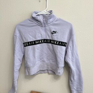 Nike Air Cropped Quarter Zip Sweatshirt W NSW AIR TOP HZ BB size XS